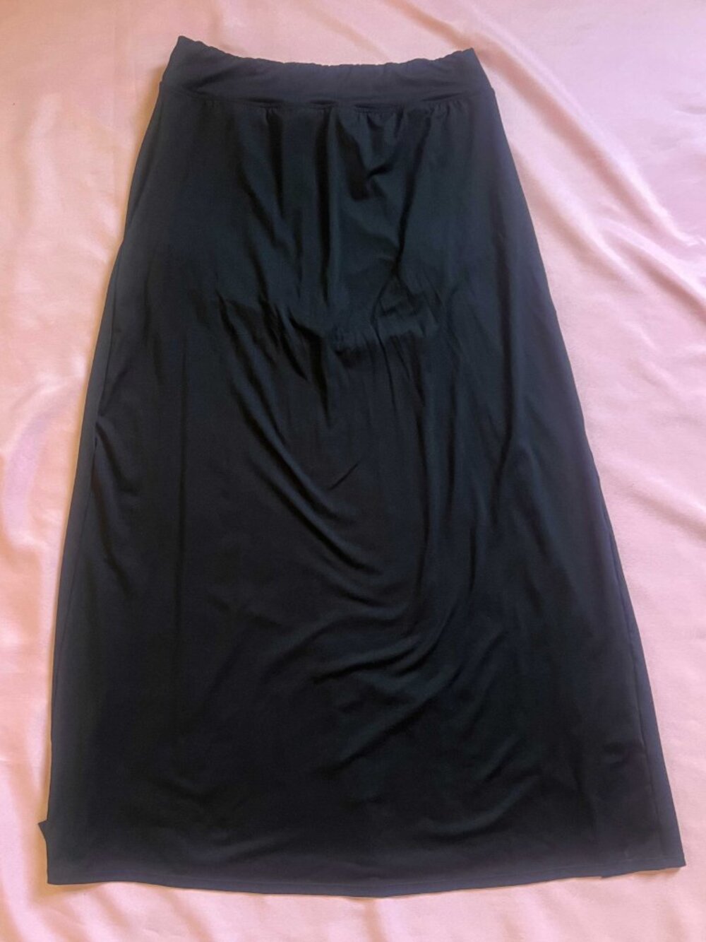 Halara Black Goth Thigh Slit Skirt with Shorts - Picture 3 of 7